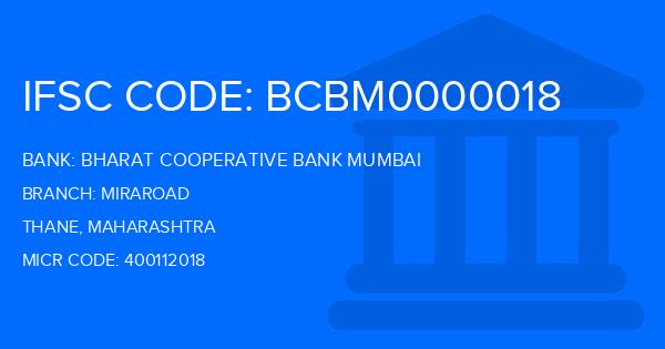 Bharat Cooperative Bank Mumbai Miraroad Branch IFSC Code