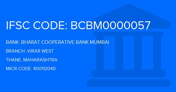 Bharat Cooperative Bank Mumbai Virar West Branch IFSC Code