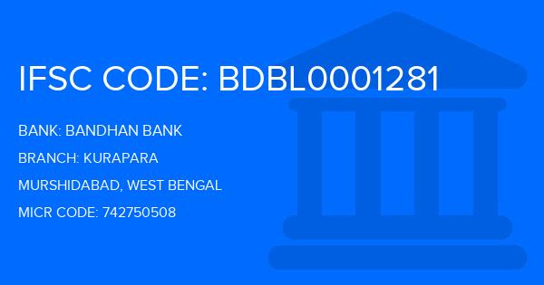 Bandhan Bank Kurapara Branch IFSC Code