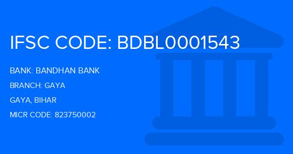 Bandhan Bank Gaya Branch IFSC Code