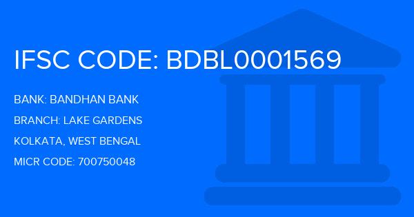 Bandhan Bank Lake Gardens Branch IFSC Code