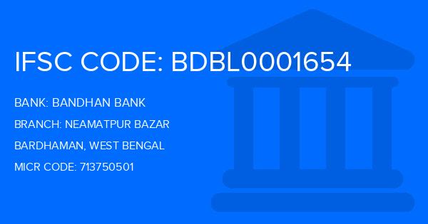 Bandhan Bank Neamatpur Bazar Branch IFSC Code