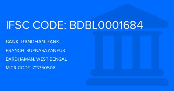 Bandhan Bank Rupnarayanpur Branch IFSC Code
