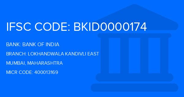 Bank Of India (BOI) Lokhandwala Kandivli East Branch IFSC Code