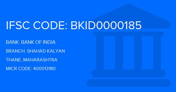 Bank Of India (BOI) Shahad Kalyan Branch IFSC Code
