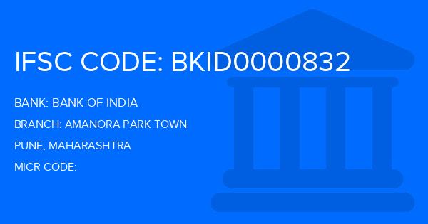 Bank Of India (BOI) Amanora Park Town Branch IFSC Code