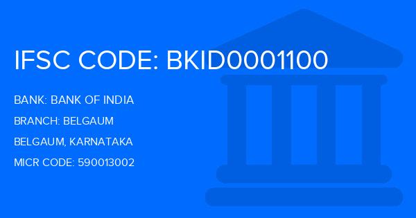 Bank Of India (BOI) Belgaum Branch IFSC Code
