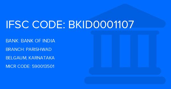 Bank Of India (BOI) Parishwad Branch IFSC Code