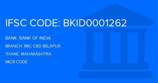 Bank Of India (BOI) Rbc Cbd Belapur Branch IFSC Code