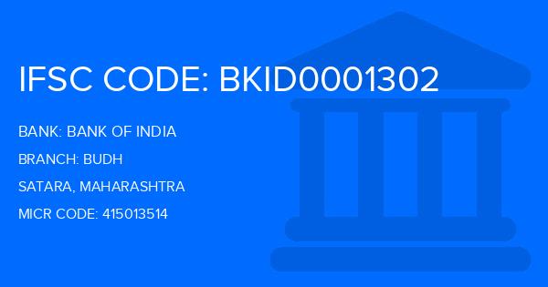 Bank Of India (BOI) Budh Branch IFSC Code