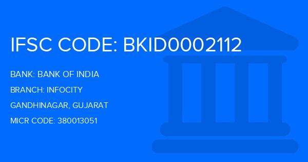 Bank Of India (BOI) Infocity Branch IFSC Code