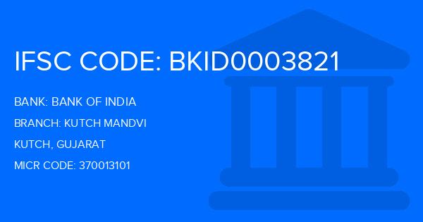 Bank Of India (BOI) Kutch Mandvi Branch IFSC Code