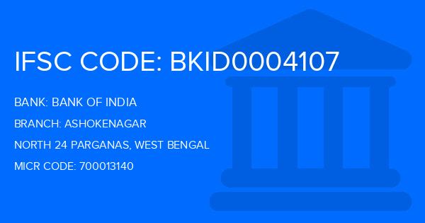Bank Of India (BOI) Ashokenagar Branch IFSC Code