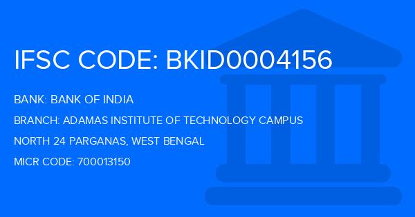 Bank Of India (BOI) Adamas Institute Of Technology Campus Branch IFSC Code