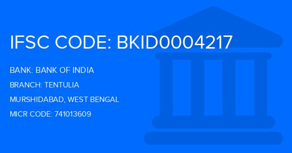 Bank Of India (BOI) Tentulia Branch IFSC Code