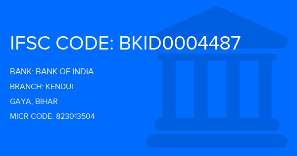 Bank Of India (BOI) Kendui Branch IFSC Code