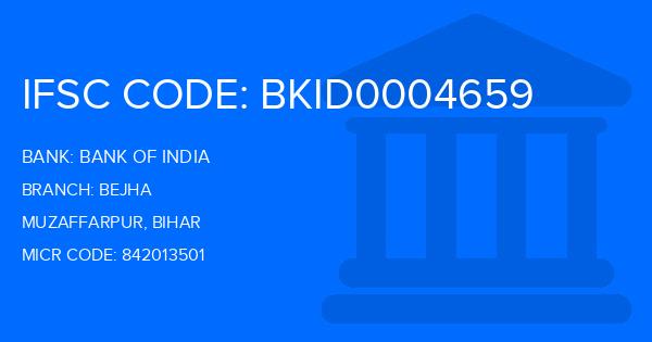 Bank Of India (BOI) Bejha Branch IFSC Code