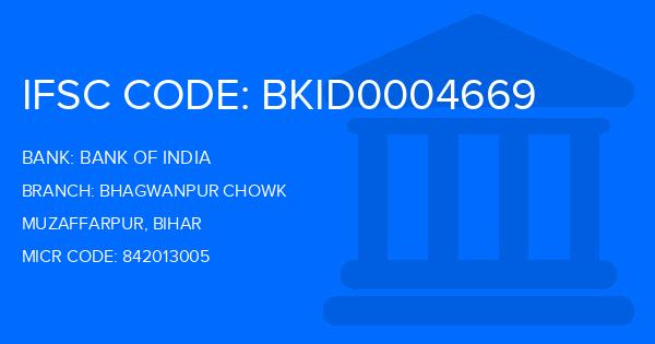 Bank Of India (BOI) Bhagwanpur Chowk Branch IFSC Code