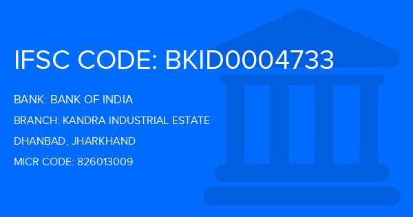 Bank Of India (BOI) Kandra Industrial Estate Branch IFSC Code