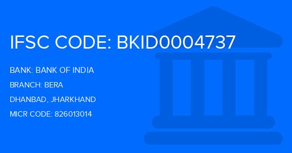 Bank Of India (BOI) Bera Branch IFSC Code