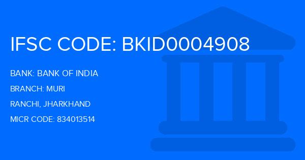 Bank Of India (BOI) Muri Branch IFSC Code