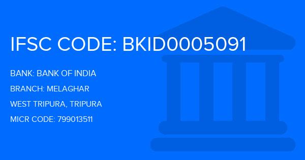 Bank Of India (BOI) Melaghar Branch IFSC Code