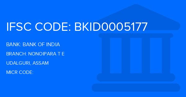 Bank Of India (BOI) Nonoipara T E Branch IFSC Code