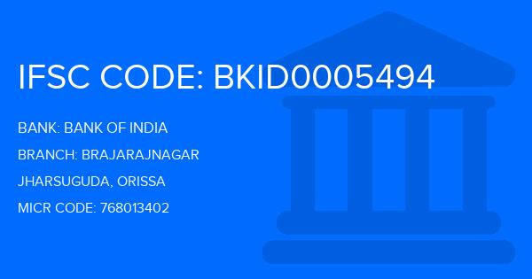 Bank Of India (BOI) Brajarajnagar Branch IFSC Code