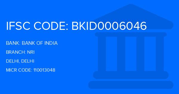 Bank Of India (BOI) Nri Branch IFSC Code