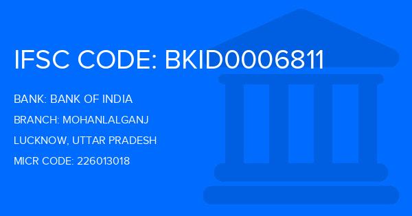 Bank Of India (BOI) Mohanlalganj Branch IFSC Code