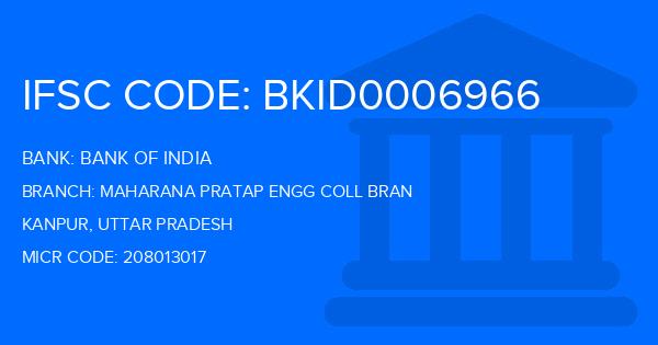 Bank Of India (BOI) Maharana Pratap Engg Coll Bran Branch IFSC Code
