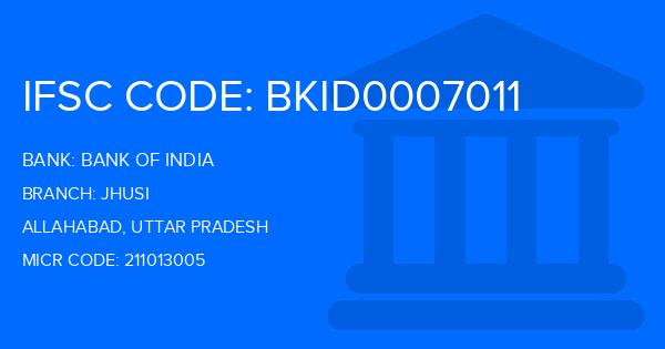 Bank Of India (BOI) Jhusi Branch IFSC Code