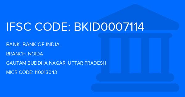 Bank Of India (BOI) Noida Branch IFSC Code