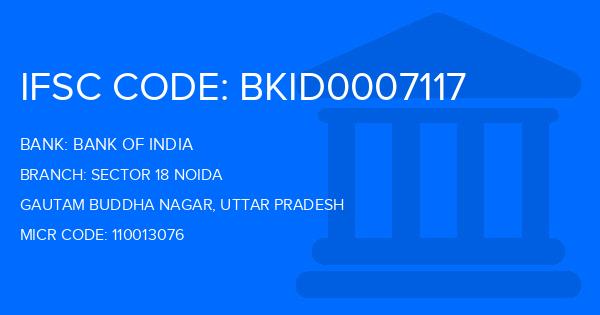 Bank Of India (BOI) Sector 18 Noida Branch IFSC Code