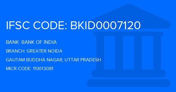 Bank Of India (BOI) Greater Noida Branch IFSC Code