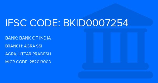 Bank Of India (BOI) Agra Ssi Branch IFSC Code