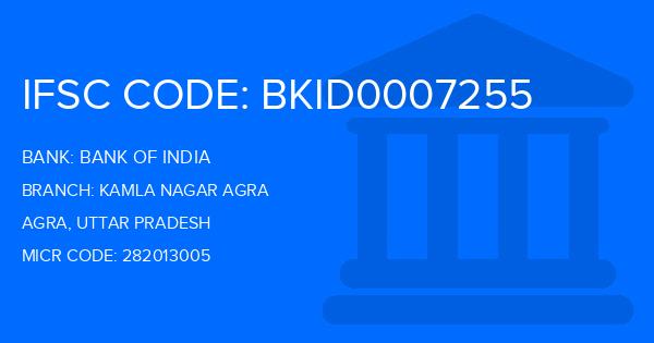 Bank Of India (BOI) Kamla Nagar Agra Branch IFSC Code