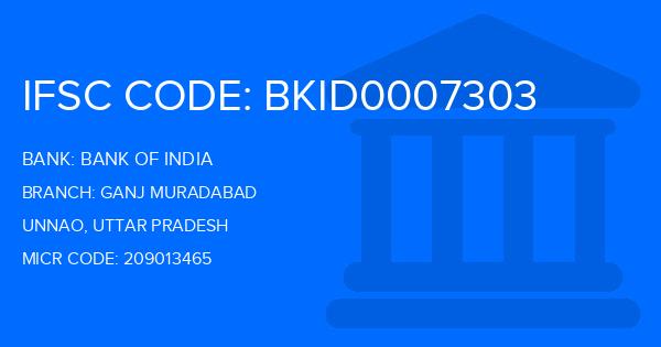 Bank Of India (BOI) Ganj Muradabad Branch IFSC Code