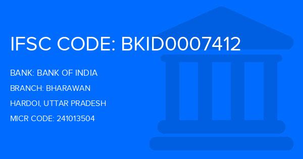 Bank Of India (BOI) Bharawan Branch IFSC Code
