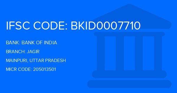Bank Of India (BOI) Jagir Branch IFSC Code