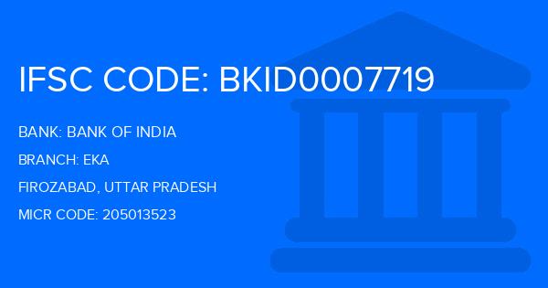 Bank Of India (BOI) Eka Branch IFSC Code