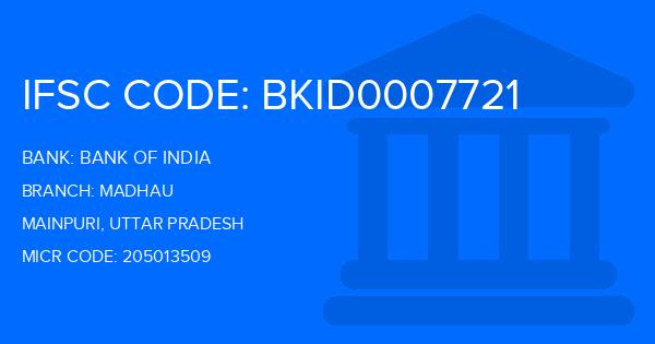 Bank Of India (BOI) Madhau Branch IFSC Code