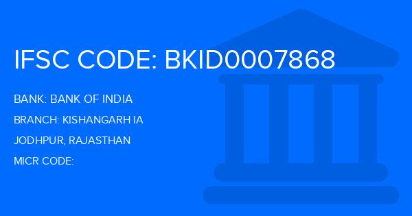 Bank Of India (BOI) Kishangarh Ia Branch IFSC Code