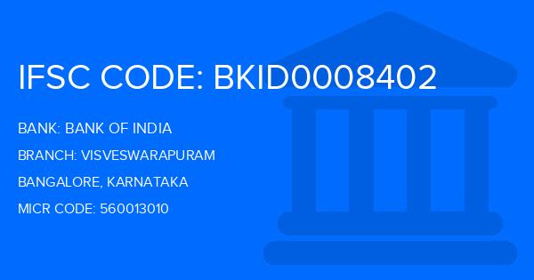 Bank Of India (BOI) Visveswarapuram Branch IFSC Code