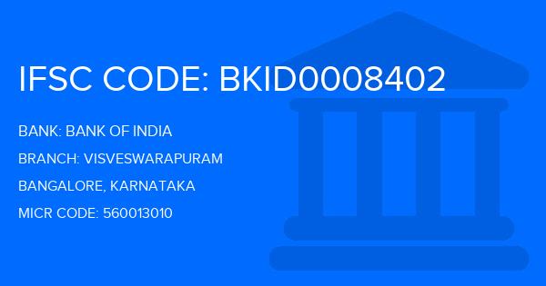 Bank Of India (BOI) Visveswarapuram Branch IFSC Code