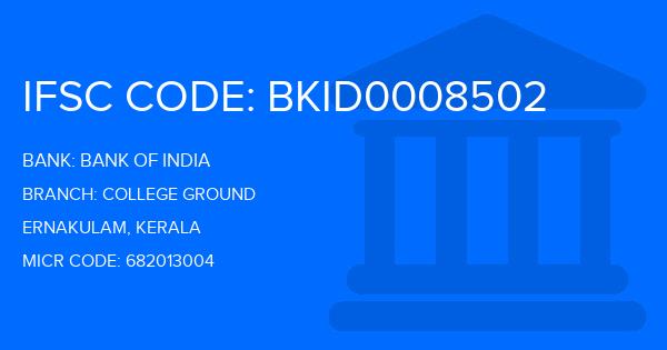 Bank Of India (BOI) College Ground Branch IFSC Code