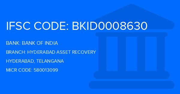 Bank Of India (BOI) Hyderabad Asset Recovery Branch IFSC Code