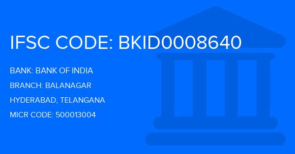 Bank Of India (BOI) Balanagar Branch IFSC Code