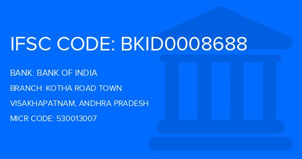 Bank Of India (BOI) Kotha Road Town Branch IFSC Code