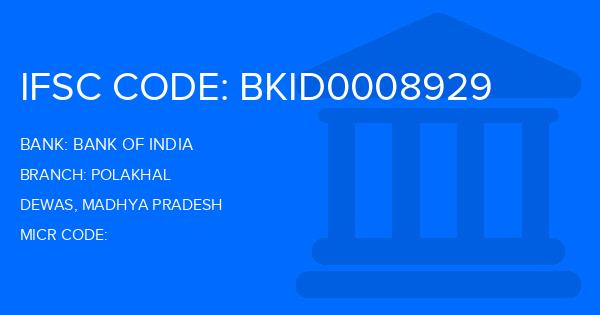 Bank Of India (BOI) Polakhal Branch IFSC Code